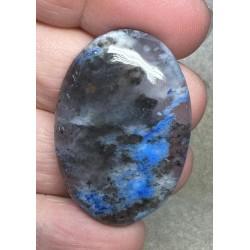 Oval 38x26mm Blue Coloured Dendritic Opal Cabochon 156