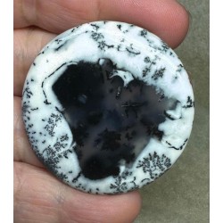 Round 45x45mm Dendritic Opal Cabochon 17