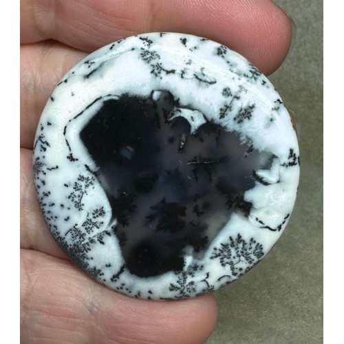 Round 45x45mm Dendritic Opal Cabochon 17