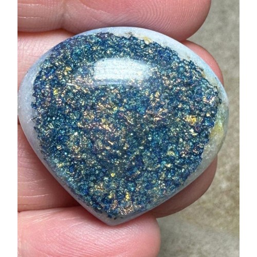 Teardrop 30x32mm Fairy Opal Cabochon 33