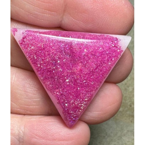 Triangle 32x34mm Fairy Opal Cabochon 34