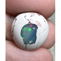 Oval 17x16mm Mexican Galaxy Opal Cabochon 66