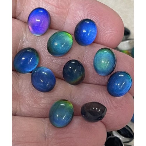 10x Oval 10x8mm Colour Changing Mood Stone Pack