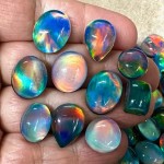 10x Mixed Aurora Opal Cabochon Pack