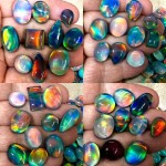 10x Mixed Aurora Opal Cabochon Pack