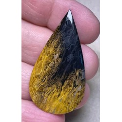 Teardrop 45x24mm Coloured Palm Root Cabochon 23