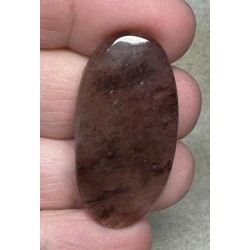 Oval 37x19mm Hematoid Fire Quartz Cabochon 46