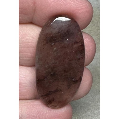 Oval 37x19mm Hematoid Fire Quartz Cabochon 46