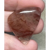 Freeform 32x24mm Hematoid Fire Quartz Cabochon 47