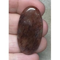 Oval 41x21mm Hematoid Fire Quartz Cabochon 53