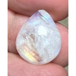 Teardrop 18x14mm Rainbow Moonstone Cabochon 64