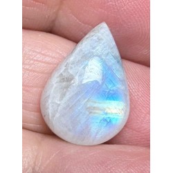 Teardrop 18x13mm Rainbow Moonstone Cabochon 66