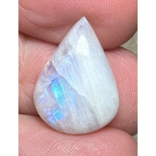 Teardrop 18x14mm Rainbow Moonstone Cabochon 67