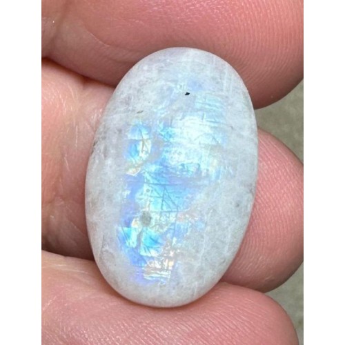 Oval 21x14mm Rainbow Moonstone Cabochon 77