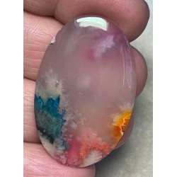Oval 40x25mm Rainbow Plume Agate Cabochon 33