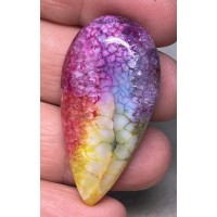 Teardrop 43x22mm Rainbow Solar Quartz Cabochon 83