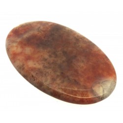 Oval 44x28mm Red Moss Agate Cabochon 04