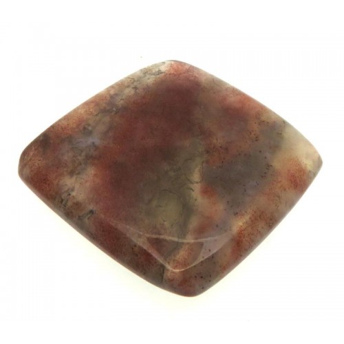 Square 27x27mm Red Moss Agate Cabochon 05
