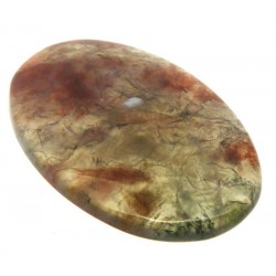 Oval 39x25mm Red Moss Agate Cabochon 08