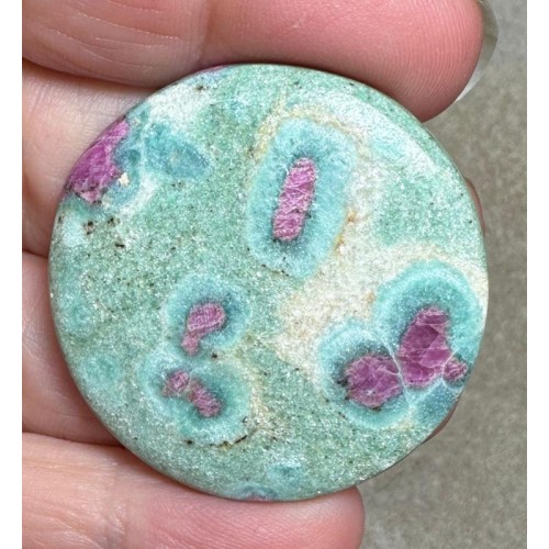 Round 38x38mm Ruby Fuchsite Cabochon 32