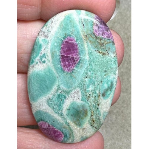 Oval 46x29mm Ruby Fuchsite Cabochon 33