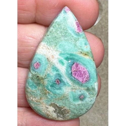 Teardrop 42x27mm Ruby Fuchsite Cabochon 37