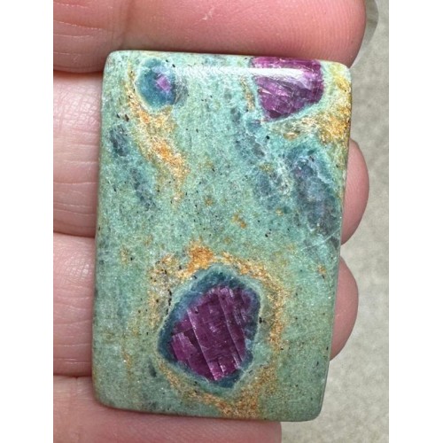 Rectangle 36x24mm Ruby Fuchsite Cabochon 38