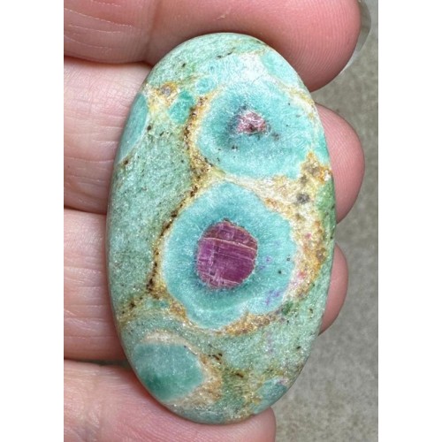 Oval 44x25mm Ruby Fuchsite Cabochon 39