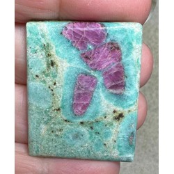 Rectangle 38x30mm Ruby Fuchsite Cabochon 40