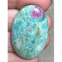 Oval 40x26mm Ruby Fuchsite Cabochon 42