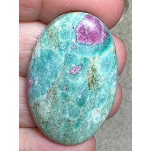 Oval 40x26mm Ruby Fuchsite Cabochon 42