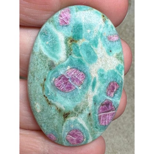 Oval 47x32mm Ruby Fuchsite Cabochon 45