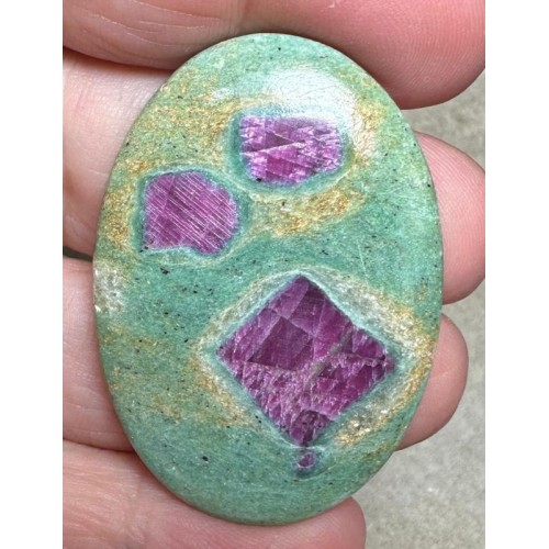 Oval 44x31mm Ruby Fuchsite Cabochon 46