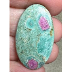 Oval 38x23mm Ruby Fuchsite Cabochon 48