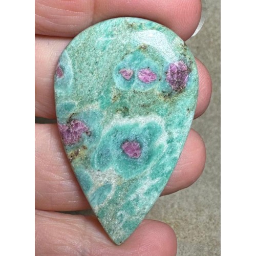 Teardrop 49x30mm Ruby Fuchsite Cabochon 49