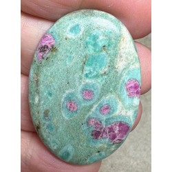 Oval 43x30mm Ruby Fuchsite Cabochon 50