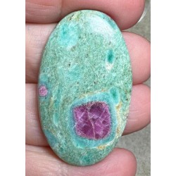 Oval 43x26mm Ruby Fuchsite Cabochon 51