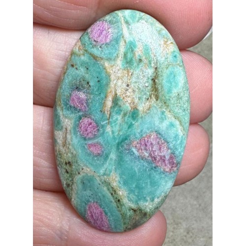 Oval 44x27mm Ruby Fuchsite Cabochon 52