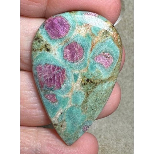 Teardrop 45x28mm Ruby Fuchsite Cabochon 55