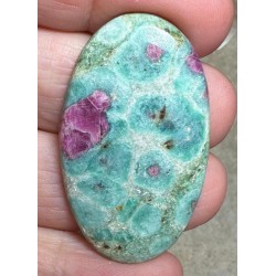 Oval 42x25mm Ruby Fuchsite Cabochon 57