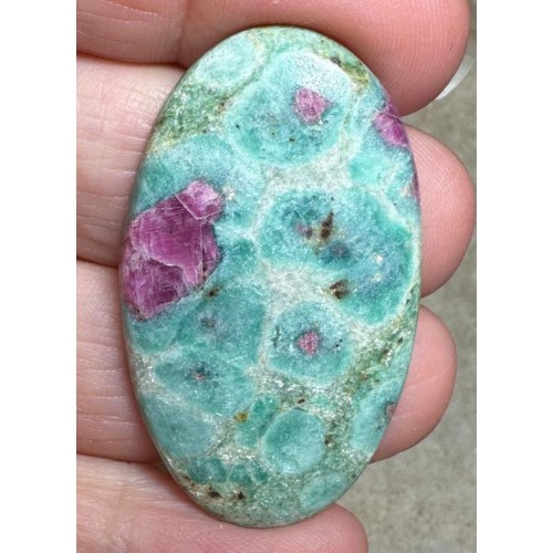 Oval 42x25mm Ruby Fuchsite Cabochon 57