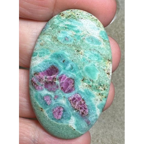 Oval 48x30mm Ruby Fuchsite Cabochon 58