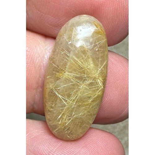 Oval 26x12mm Rutilated Quartz Cabochon 20