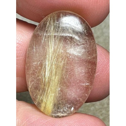 Oval 27x17mm Rutilated Quartz Cabochon 28