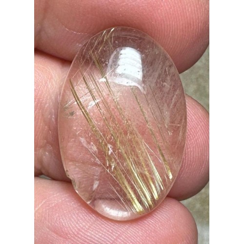 Oval 25x17mm Rutilated Quartz Cabochon 29