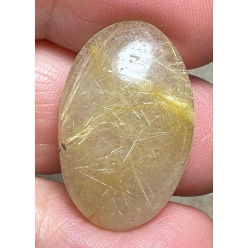 Oval 26x16mm Rutilated Quartz Cabochon 30