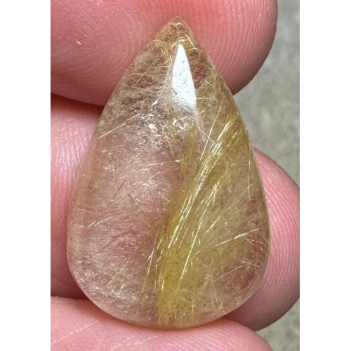 Teardrop 23x15mm Rutilated Quartz Cabochon 31