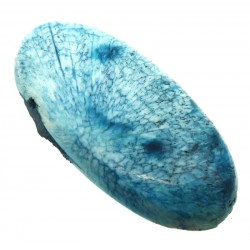 Oval 39x18mm Turquoise Scolecite Cabochon 06