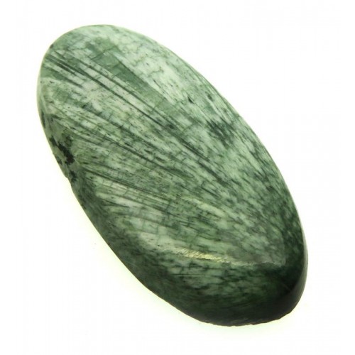 Oval 37x17mm Olive Scolecite Cabochon 08