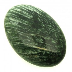 Oval 44x27mm Olive Scolecite Cabochon 10